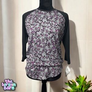 Lularoe x Disney NWT Women’s Minnie Mouse Randy Baseball 3/4 Sleeve T-Shirt (S)